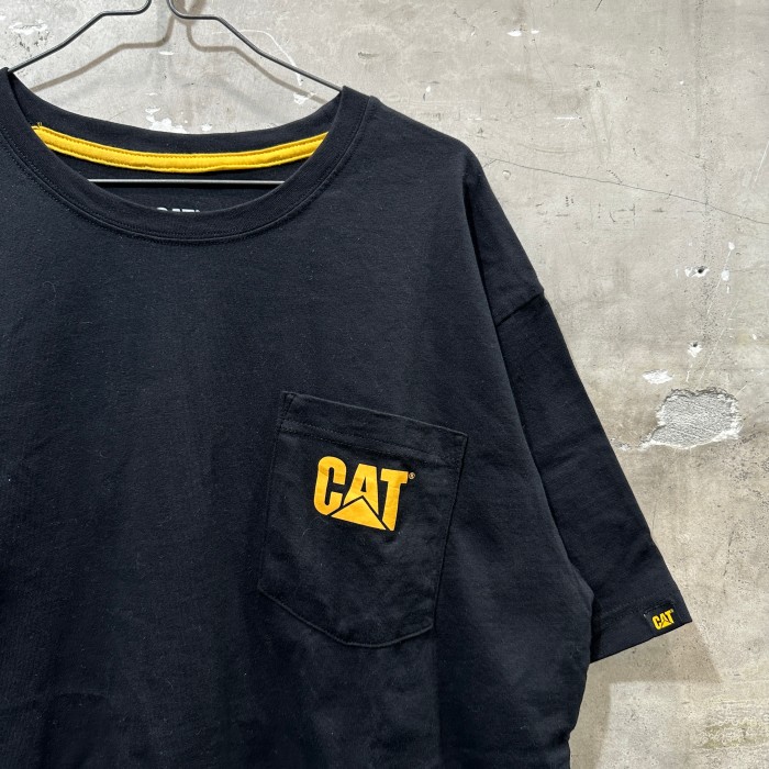 USA古着CAT キャタピラー ポケットTシャツ ポケT ブラックXL | Vintage.City 빈티지숍, 빈티지 코디 정보