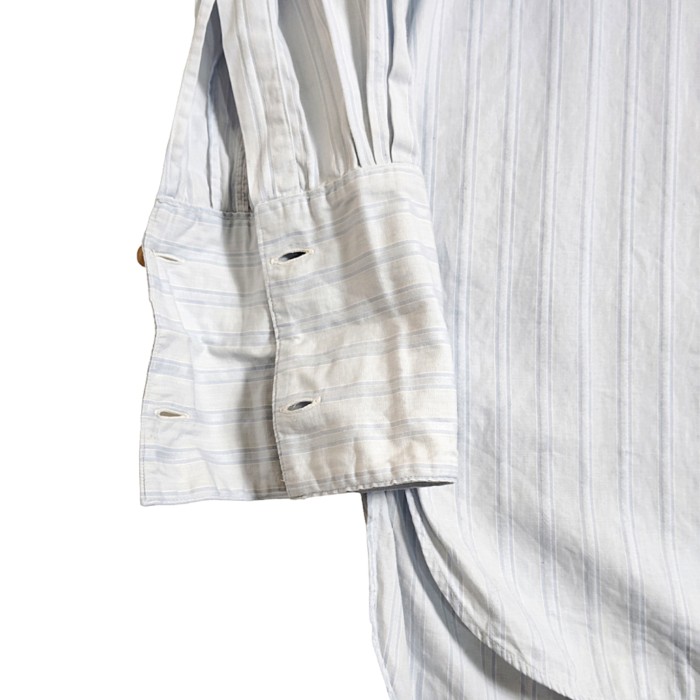 EURO / Striped Pull Over Dress Shirt | Vintage.City 古着屋、古着コーデ情報を発信