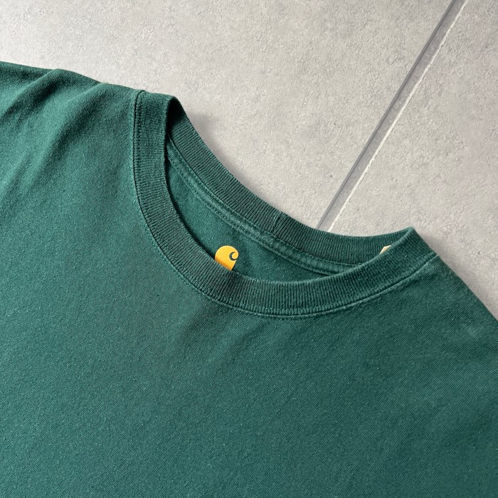 carhartt カーハート ORIGINAL FIT ポケットTシャツ 半袖 ロゴ刺繍 グリーン L 1035 | Vintage.City 古着屋、古着コーデ情報を発信