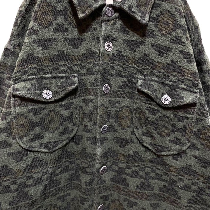 “OVERLAND” Native Pattern Sweat Jacket [Inside Out] | Vintage.City 古着屋、古着コーデ情報を発信