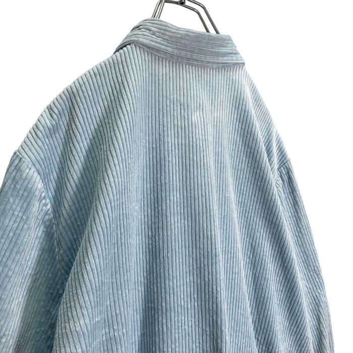90s BLAIR L/S pale blue wide wale corduroy shirt | Vintage.City 古着屋、古着コーデ情報を発信