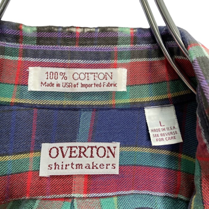 80-90s OVERTON L/S tartan check cotton nel shirt | Vintage.City Vintage Shops, Vintage Fashion Trends