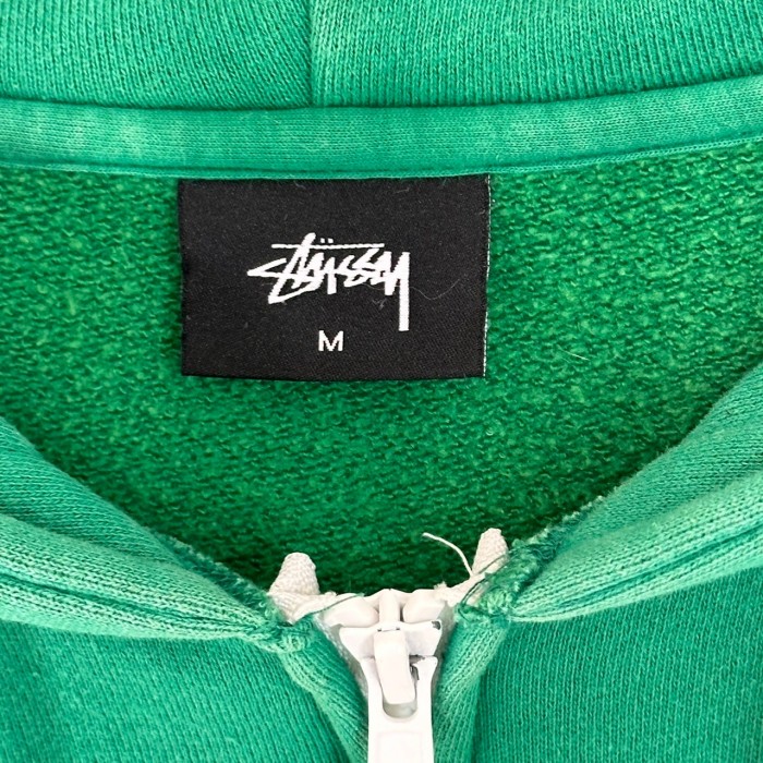 stussy ステューシー ジップパーカー 刺繍ロゴ ワンポイント フードロゴ | Vintage.City 古着屋、古着コーデ情報を発信