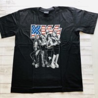 70年代バンド　キッス　KISS L バンドTシャツ　ロックTシャツ　ブラック | Vintage.City 古着屋、古着コーデ情報を発信