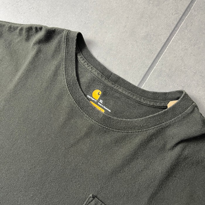carhartt カーハート ORIGINAL FIT ポケットTシャツ 半袖 ロゴ刺繍 ブラック XL 10310 | Vintage.City 빈티지숍, 빈티지 코디 정보