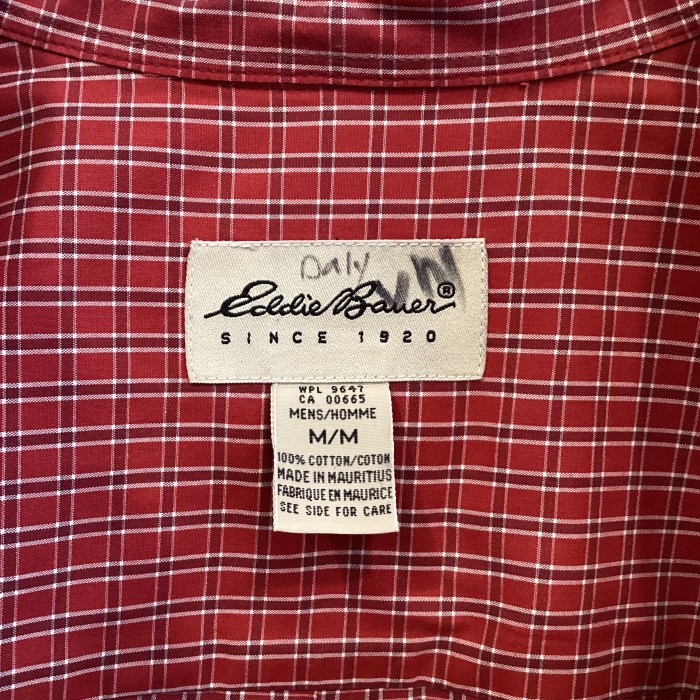 【Eddie Bauer】90’s CHECK BD SHIRT sizeM | Vintage.City 古着屋、古着コーデ情報を発信
