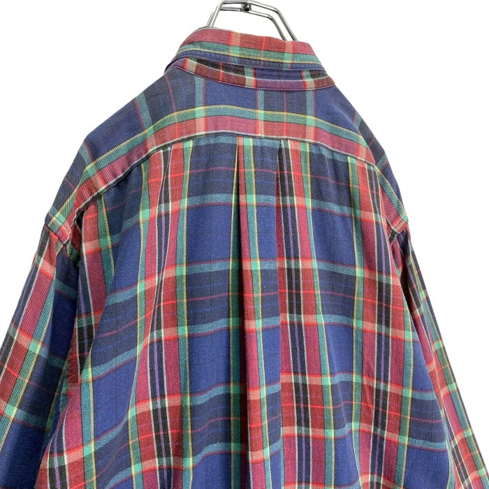 80-90s OVERTON L/S tartan check cotton nel shirt | Vintage.City 빈티지숍, 빈티지 코디 정보