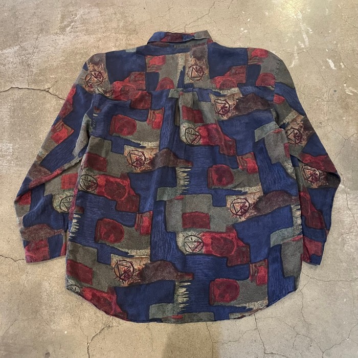 PORCINI design silk shirt | Vintage.City 古着屋、古着コーデ情報を発信