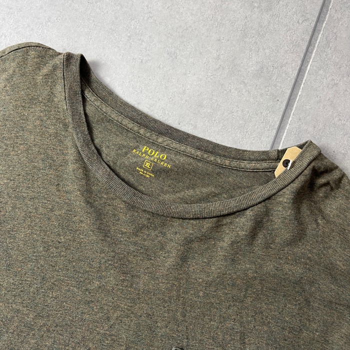 POLO Ralph Lauren ポロラルフローレン  ポケットロンT カットソー 刺繍 カーキ XL 10523 | Vintage.City Vintage Shops, Vintage Fashion Trends