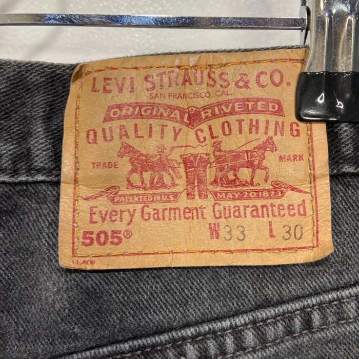 Levi's USA製　505 フェードブラックデニムパンツ　W33 02年製 | Vintage.City 古着屋、古着コーデ情報を発信