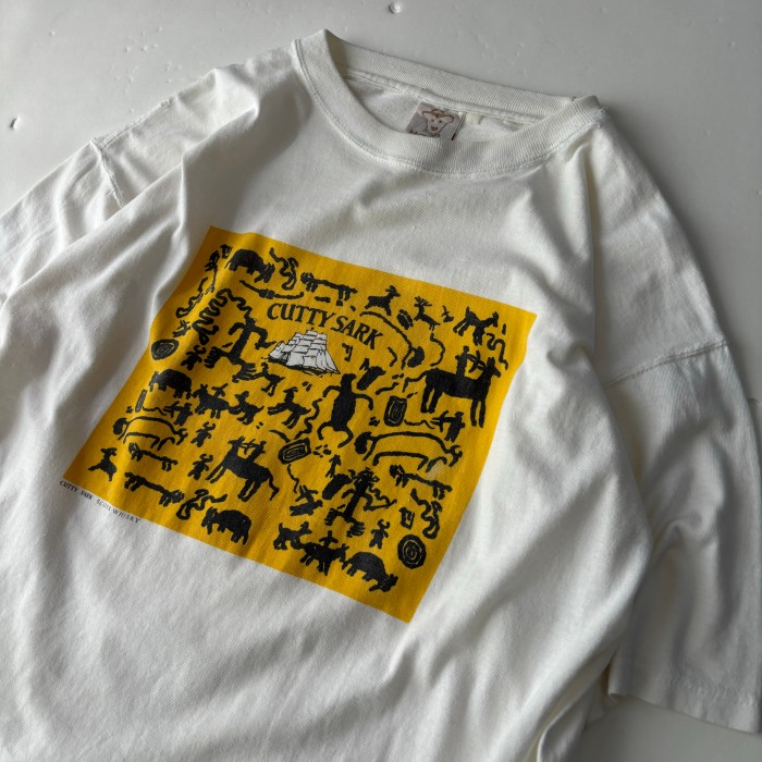 HOTO Cute Sark Print T-shirt 白Tシャツ ウイスキー | Vintage.City Vintage Shops, Vintage Fashion Trends