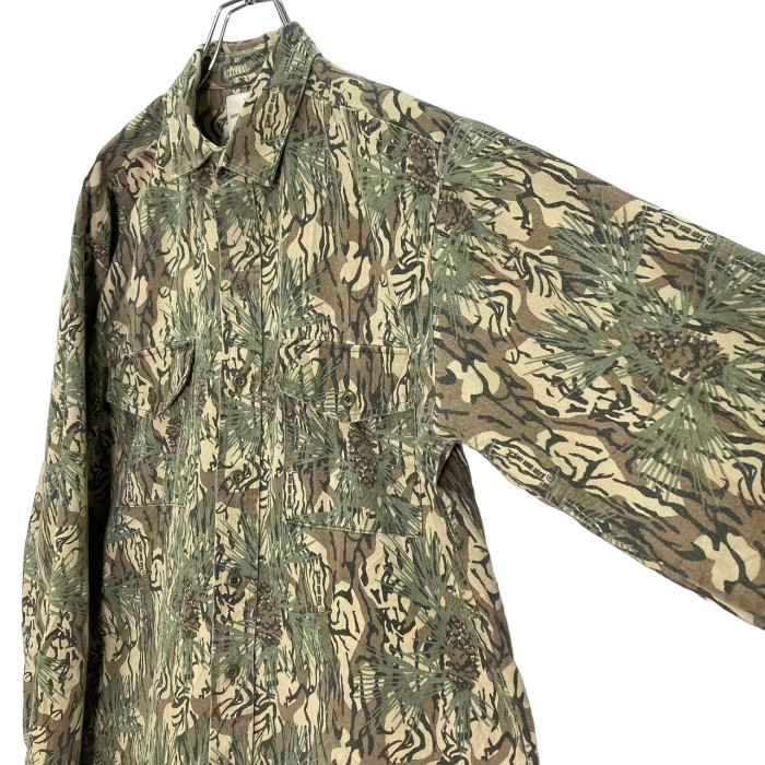 80s PINEY WOODS NATURAL L/S mix tree camo shirt | Vintage.City 古着屋、古着コーデ情報を発信