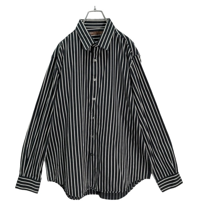 90s PERRY ELLIS L/S cotton stripe design shirt | Vintage.City 빈티지숍, 빈티지 코디 정보