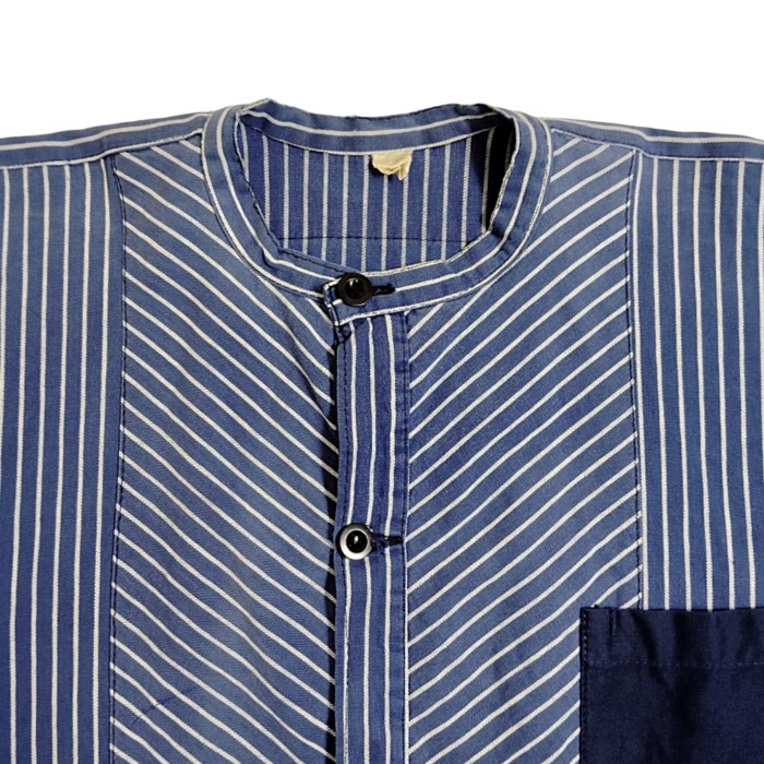 EURO / Striped Pull Over Fisherman Shirt | Vintage.City 빈티지숍, 빈티지 코디 정보