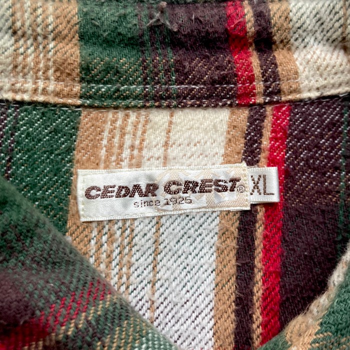 90’s “CEDAR CREST” Heavy Flannel Shirt | Vintage.City Vintage Shops, Vintage Fashion Trends
