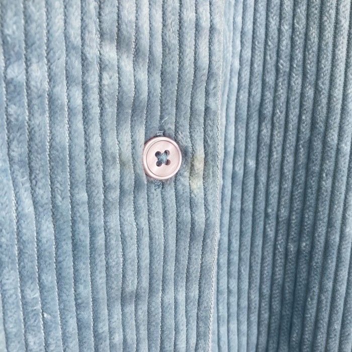 90s BLAIR L/S pale blue wide wale corduroy shirt | Vintage.City 빈티지숍, 빈티지 코디 정보