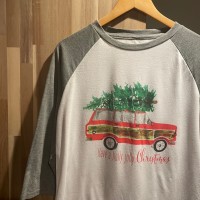unknown プリント　ラグランスリーブ　カットソー　Tシャツ　C807 | Vintage.City 古着屋、古着コーデ情報を発信