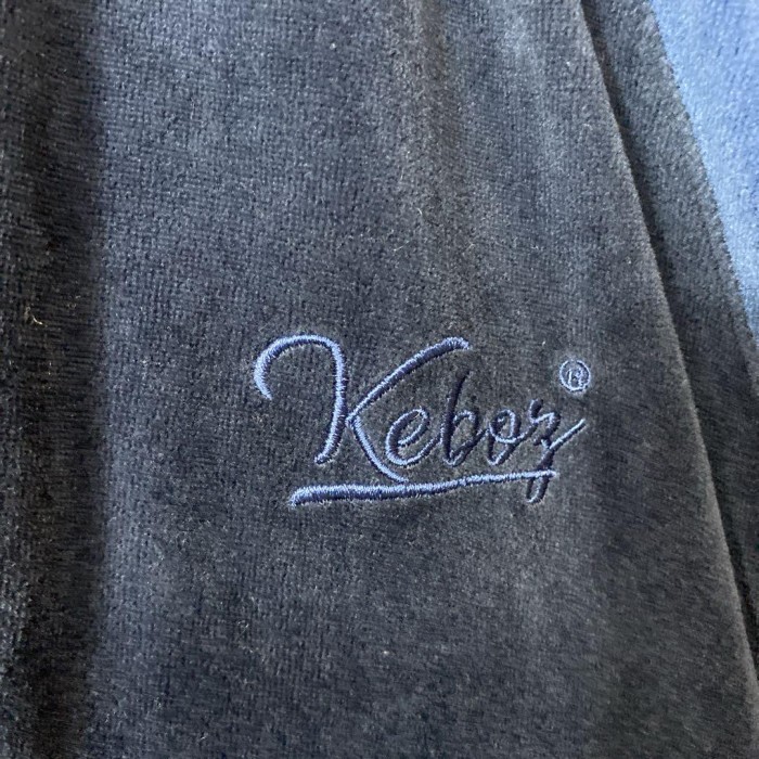 KEBOZ velour track jacket size XL 配送A ケボズ　ベロアトラックジャケット　刺繍ロゴ　オーバーサイズ | Vintage.City 古着屋、古着コーデ情報を発信