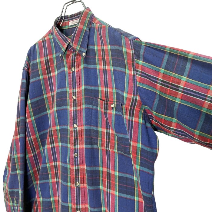 80-90s OVERTON L/S tartan check cotton nel shirt | Vintage.City Vintage Shops, Vintage Fashion Trends