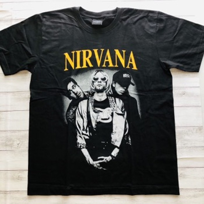 90年代バンド　ニルヴァーナ　Nirvana L バンドTシャツ　ロックTシャツ　ブラック | Vintage.City 빈티지숍, 빈티지 코디 정보