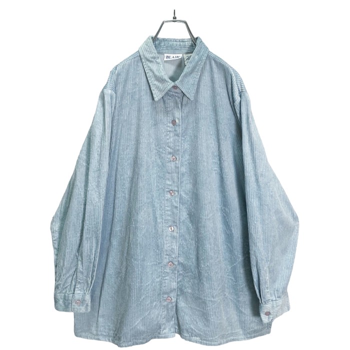 90s BLAIR L/S pale blue wide wale corduroy shirt | Vintage.City Vintage Shops, Vintage Fashion Trends