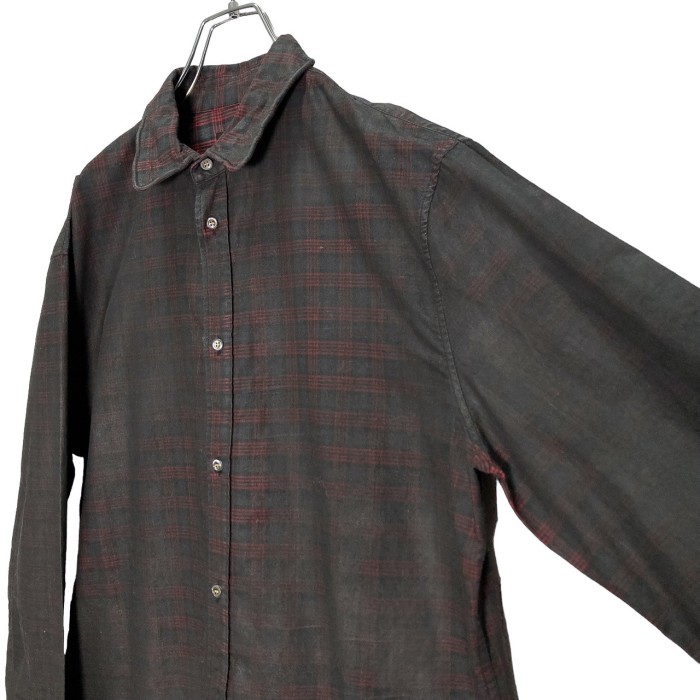 DSQUARED2 L/S Resin processing design check shirt | Vintage.City 古着屋、古着コーデ情報を発信