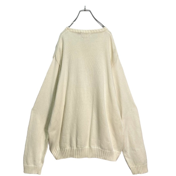 90s LAUREN-RL L/S bigsized cotton knit sweater | Vintage.City 빈티지숍, 빈티지 코디 정보