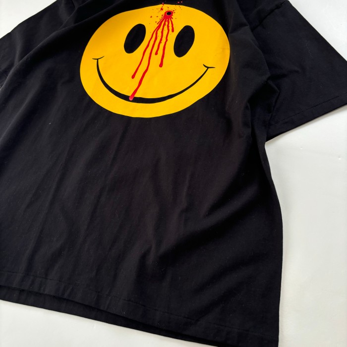 ~90's SMILE GUN SHOT T-shirt ぶち抜きスマイル Tシャツ | Vintage.City 빈티지숍, 빈티지 코디 정보