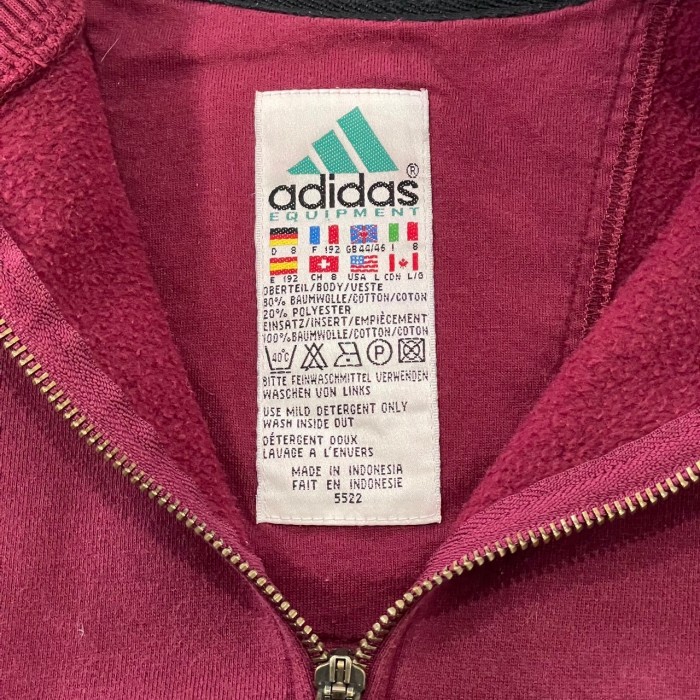 1990's adidas equipment / halfzip sweat #F290 | Vintage.City 빈티지숍, 빈티지 코디 정보