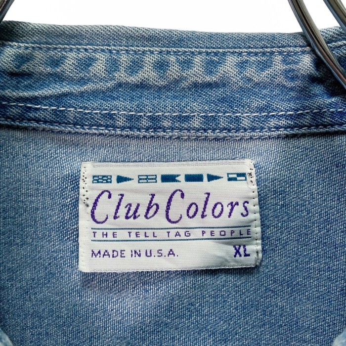 80-90s Club Colors ''Canon'' L/S design denim shirt | Vintage.City 古着屋、古着コーデ情報を発信