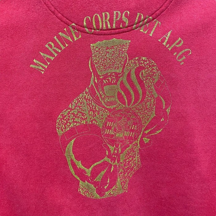 “MARINE CORPS DET A.P.G.” Print Sweat Shirt | Vintage.City Vintage Shops, Vintage Fashion Trends