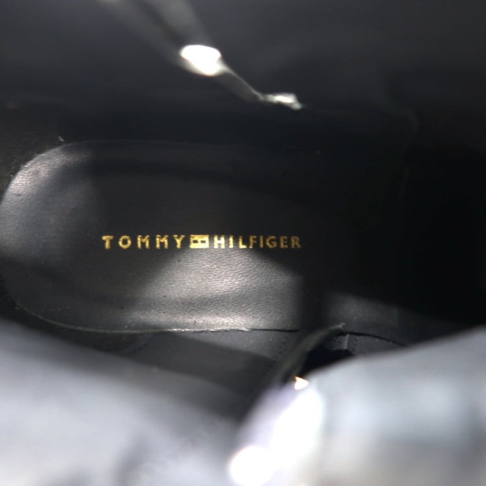 TOMMY HILFIGER ヌバックレザー ショートブーツ ブーティー 24.5cm サイドジップ ARISON F1285 | Vintage.City 古着屋、古着コーデ情報を発信