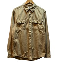 Timberland/Work Shirt/ミリタリーワークシャツ/ティンバーランド/ベージュカーキ/コットン | Vintage.City 古着屋、古着コーデ情報を発信