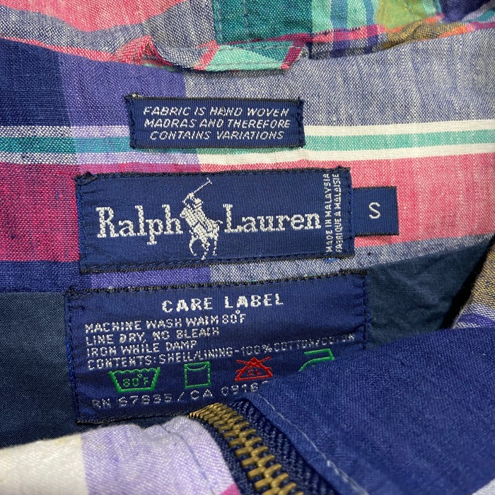 80s Ralph lauren チェック柄コットンマウンテンパーカー S | Vintage.City 古着屋、古着コーデ情報を発信
