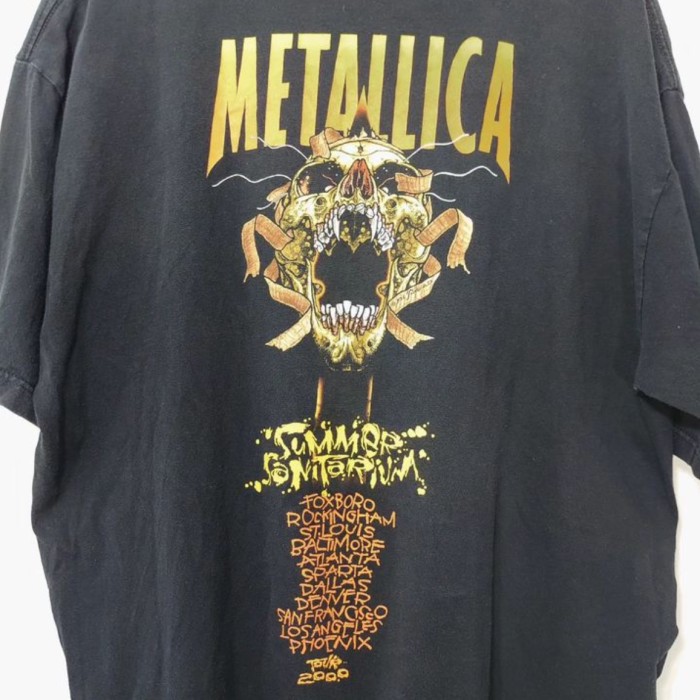 METARICA 2000年 ALSTYLEボディ コットンツアーTシャツ FABRIC USA  PUSHEAD デザイン | Vintage.City 古着屋、古着コーデ情報を発信