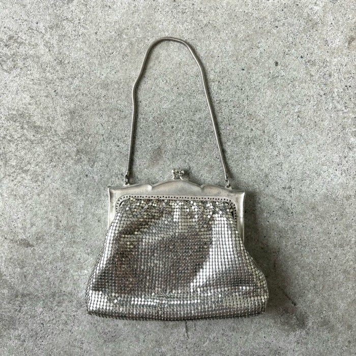 hand bag ハンドバッグ がま口 シルバー ミニ ラメ #311 | Vintage.City 빈티지숍, 빈티지 코디 정보