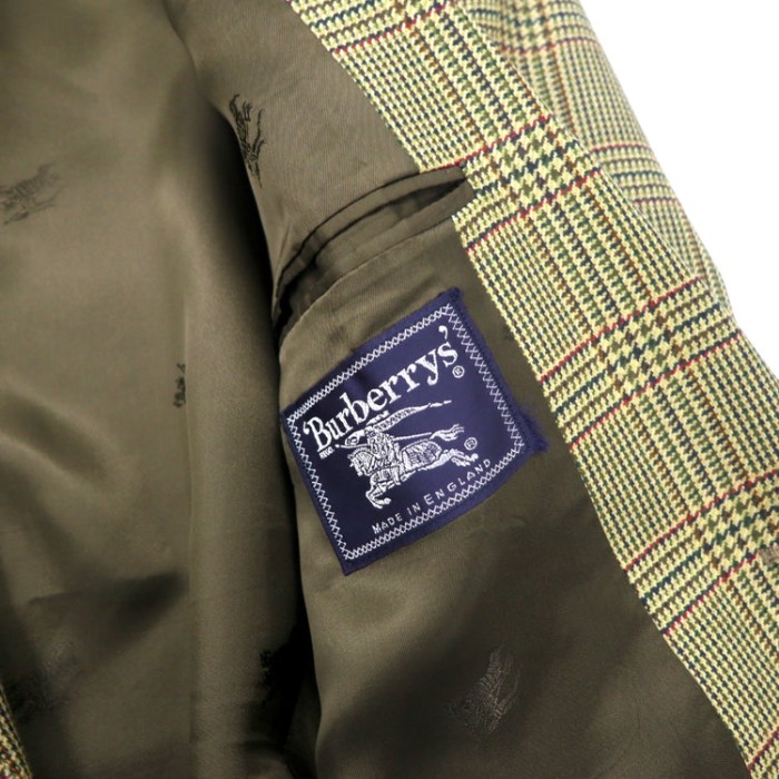 Burberrys イングランド製 ガンクラブチェック 2B テーラードジャケット L ベージュ ウール | Vintage.City 古着屋、古着コーデ情報を発信