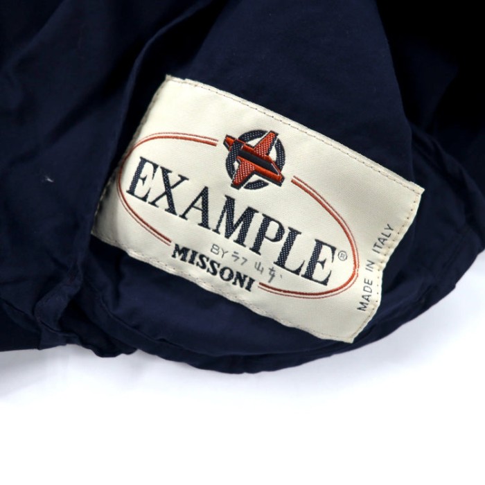 EXAMPLE by MISSONI イタリア製 スウィングトップ 50 ネイビー コットン ワンポイントロゴ刺繍 | Vintage.City 古着屋、古着コーデ情報を発信