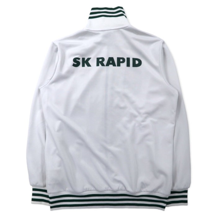 adidas リブライン トラックジャケット ジャージ L ホワイト ポリエステル SK RAPID | Vintage.City 古着屋、古着コーデ情報を発信