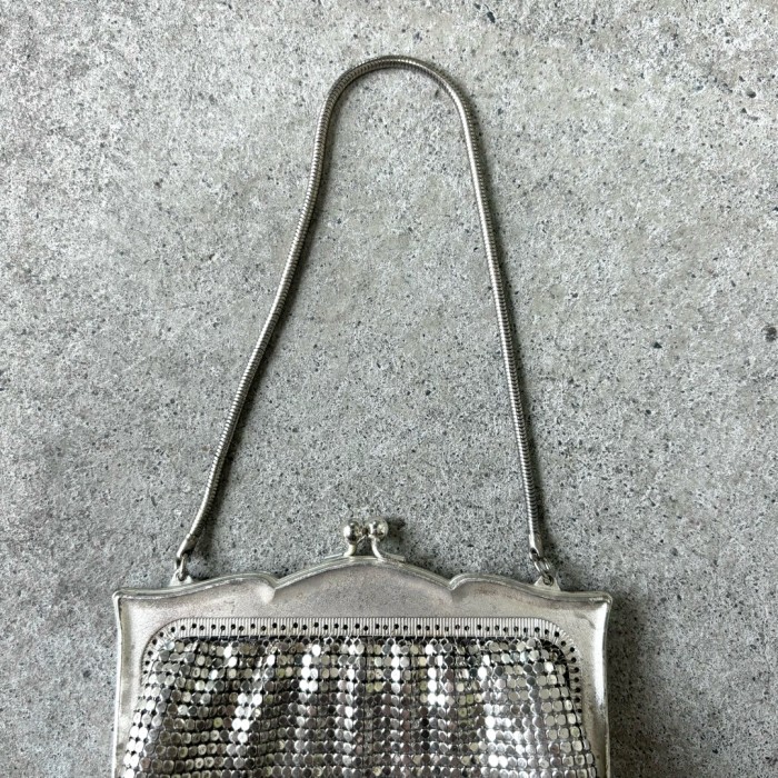 hand bag ハンドバッグ がま口 シルバー ミニ ラメ #311 | Vintage.City 빈티지숍, 빈티지 코디 정보