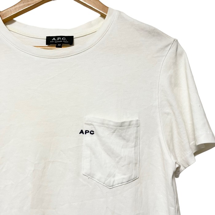 A.P.C/Small Logo Pocket Tee/ロゴ刺繍/アーペーセー/ホワイト/コットン/24186-1-96961/Tシャツ | Vintage.City Vintage Shops, Vintage Fashion Trends