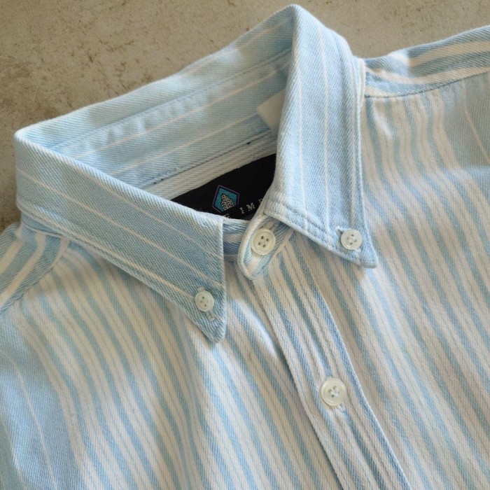 Used DENIM stripe shirts 古着　デニム マルチストライプシャツ　ワークシャツ　シャツジャケット | Vintage.City 빈티지숍, 빈티지 코디 정보