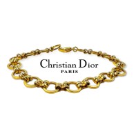 Christian Dior ドイツ製 オールド サークル ブレスレット ゴールド GERMANY刻印 | Vintage.City 古着屋、古着コーデ情報を発信