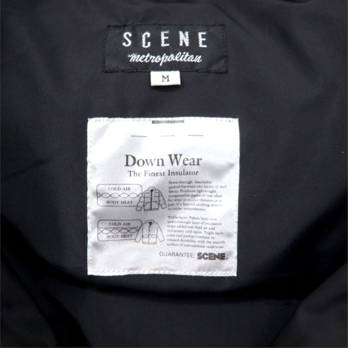 SCENE ダウンジャケット M ブラック ポリエステル | Vintage.City 古着屋、古着コーデ情報を発信