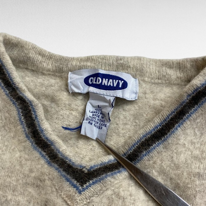 【90's】 オールドネイビー S相当 Vネック ウールニット セーター | Vintage.City 빈티지숍, 빈티지 코디 정보