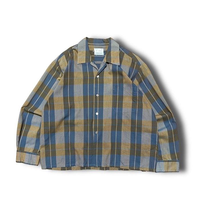 【Vintage】1960's オープンカラーチェックシャツ MADE IN JAPAN | Vintage.City 빈티지숍, 빈티지 코디 정보