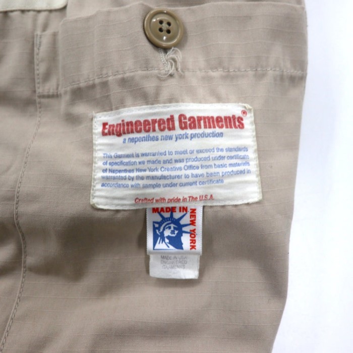 Engineerd Garments USA製 リップストップ ストームコート XS ベージュ ナイロン コットン | Vintage.City 古着屋、古着コーデ情報を発信