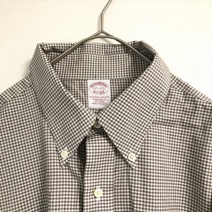 90s 古着 ブルックスブラザーズ BDシャツ チェックシャツ 4XL | Vintage.City 빈티지숍, 빈티지 코디 정보