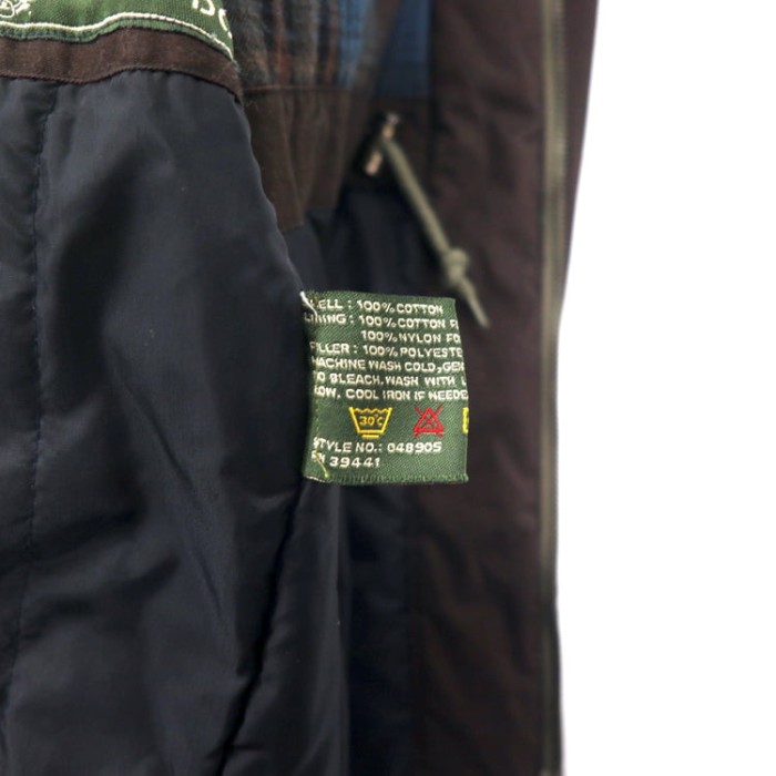 DOCKERS 90年代 パデット ハンティングジャケット XL ブラウン コットン 襟レザー ドローコード ビッグサイズ | Vintage.City 빈티지숍, 빈티지 코디 정보