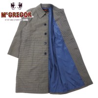 McGREGOR 90年代 ステンカラーコート L グレー チェック コットン 日本製 | Vintage.City 古着屋、古着コーデ情報を発信
